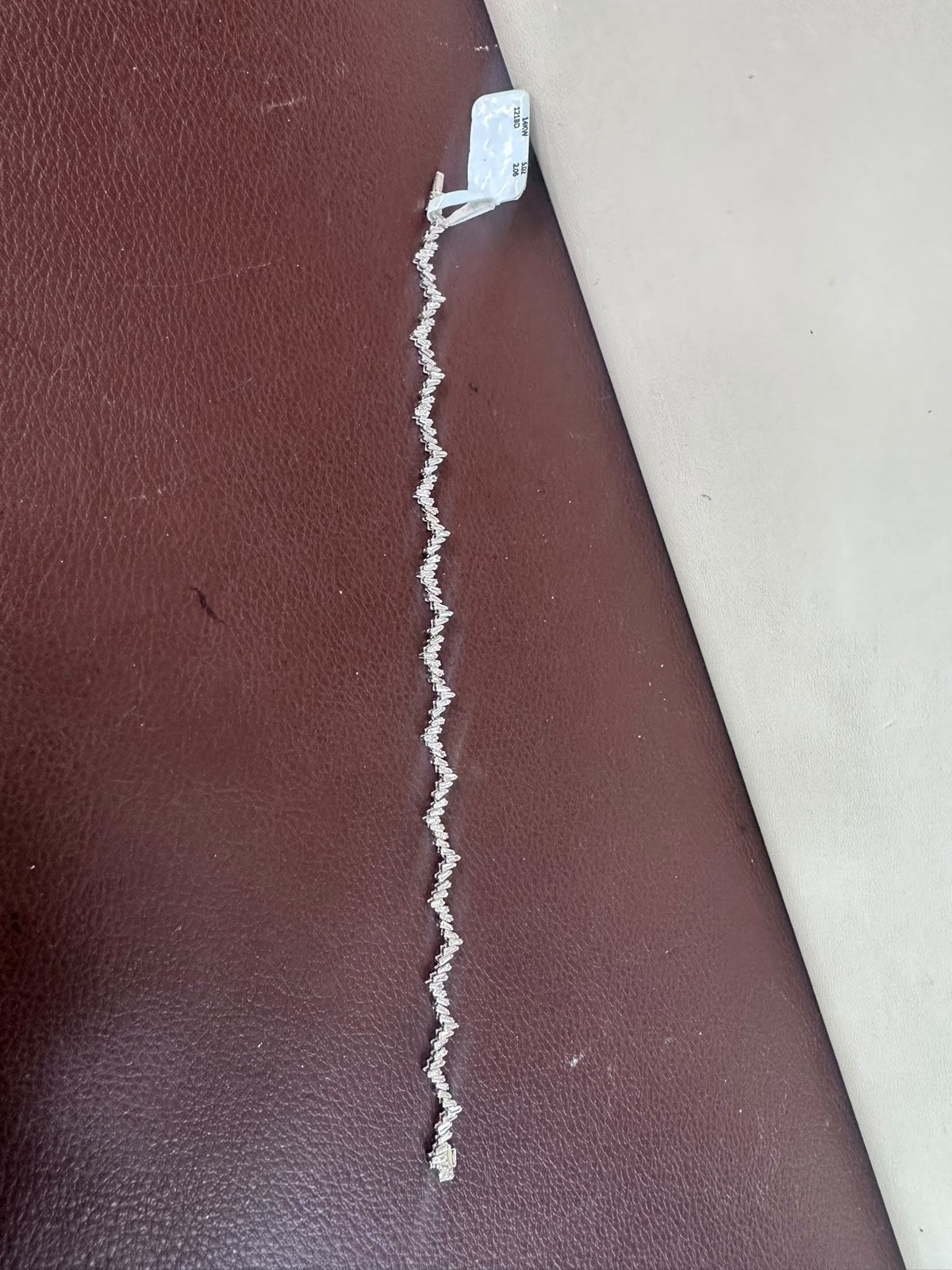 Pırlanta Zigzag Tenis Bileklik