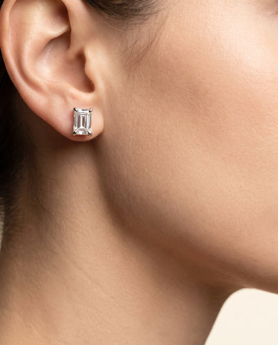 Clarisse Zümrüt Kesim Küpe 1.00 ct (Toplam 2.00 ct)