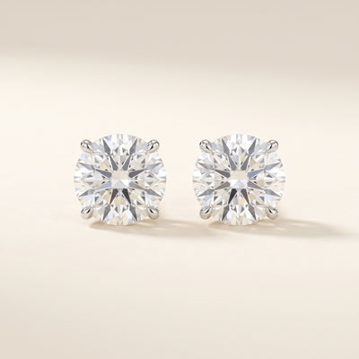 Élise Tek Taş Küpe 1.00 ct (Toplam 2.00 ct)