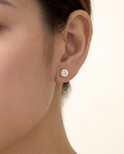 Élise Tek Taş Küpe 1.00 ct (Toplam 2.00 ct)
