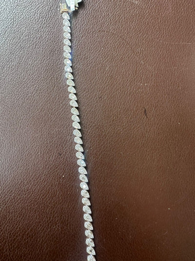 Pırlanta Zigzag Tenis Bileklik